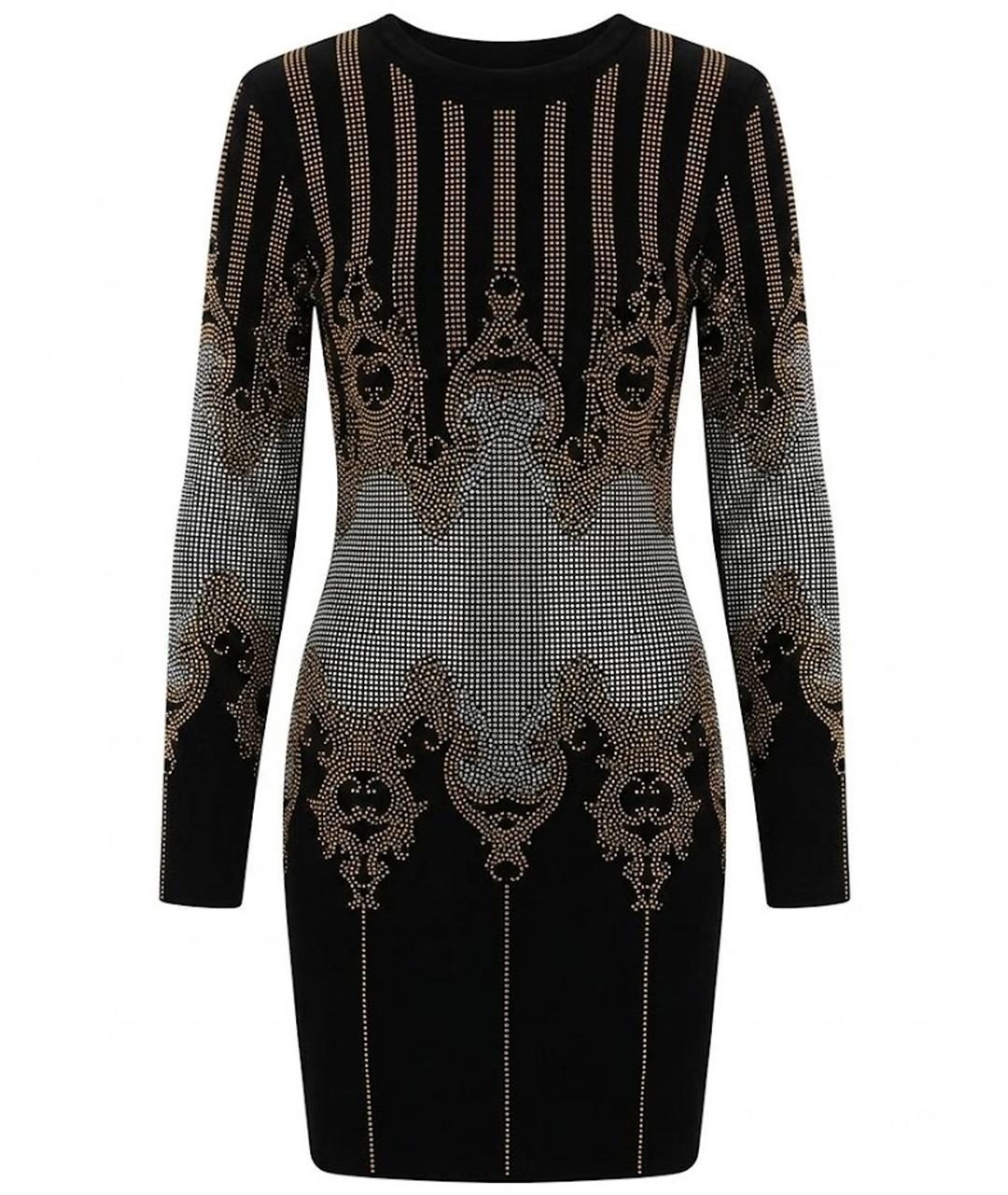 BALMAIN Черное бархатное вечернее платье, фото 1