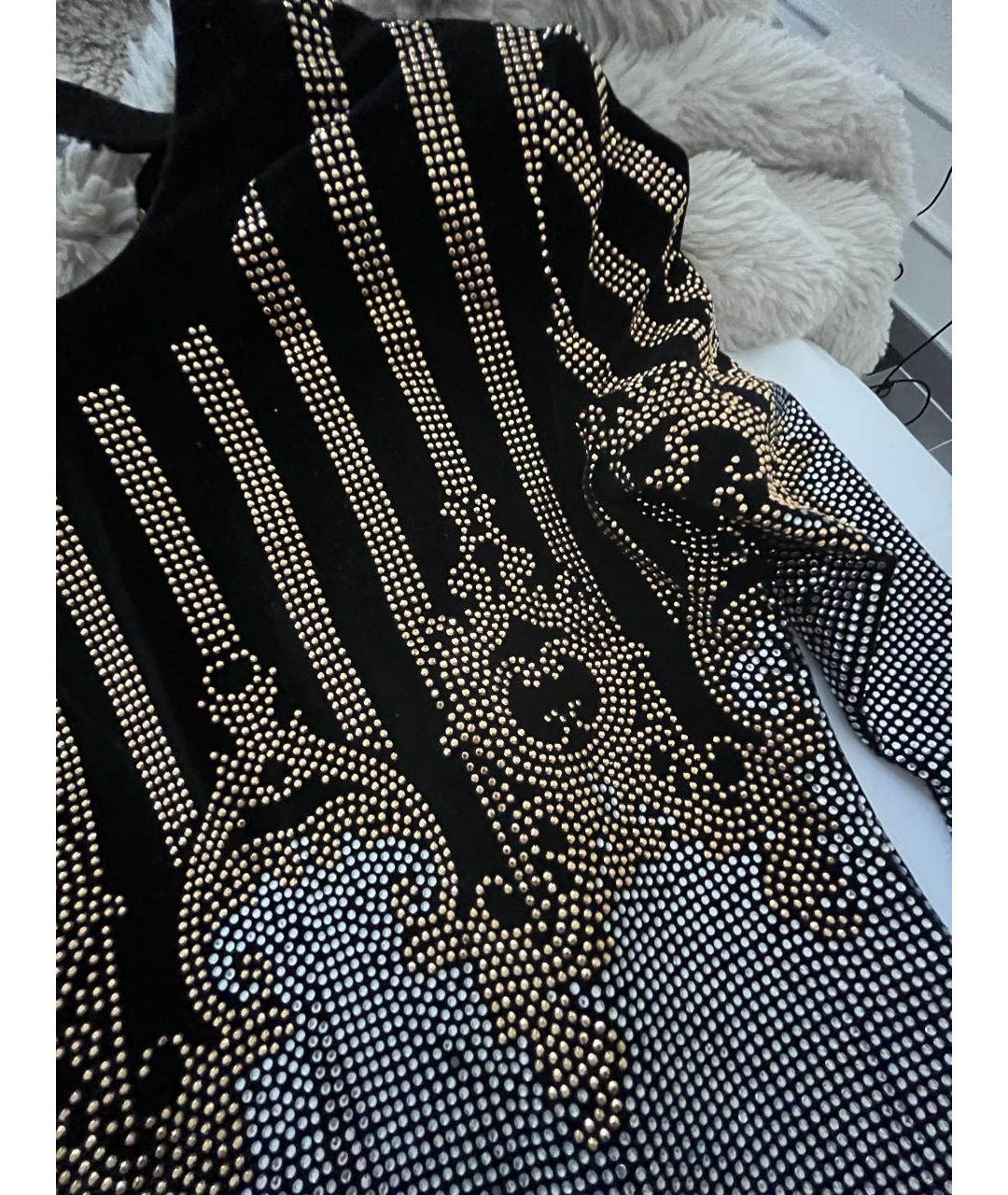 BALMAIN Черное бархатное вечернее платье, фото 3