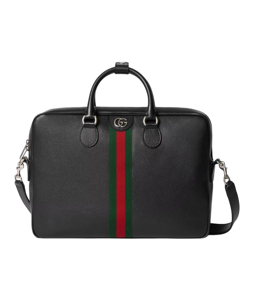 GUCCI Черный портфель, фото 1