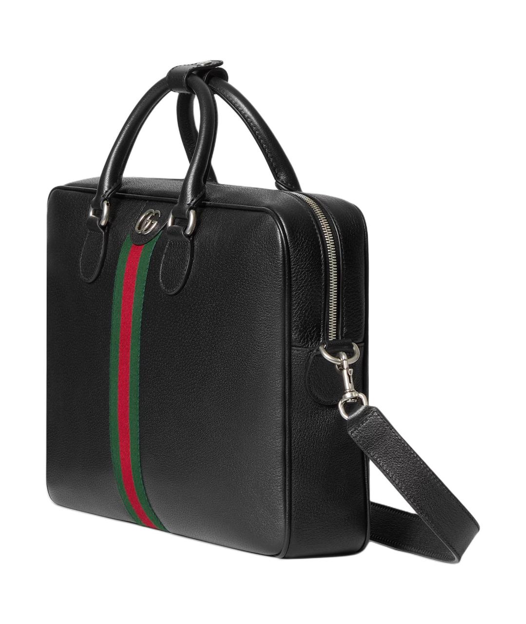 GUCCI Черный портфель, фото 2