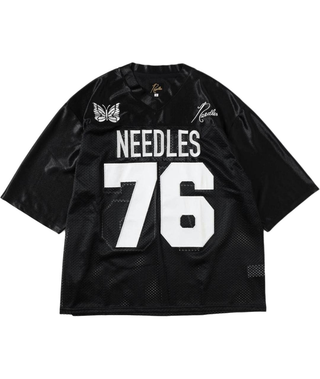 NEEDLES Черная футболка, фото 1