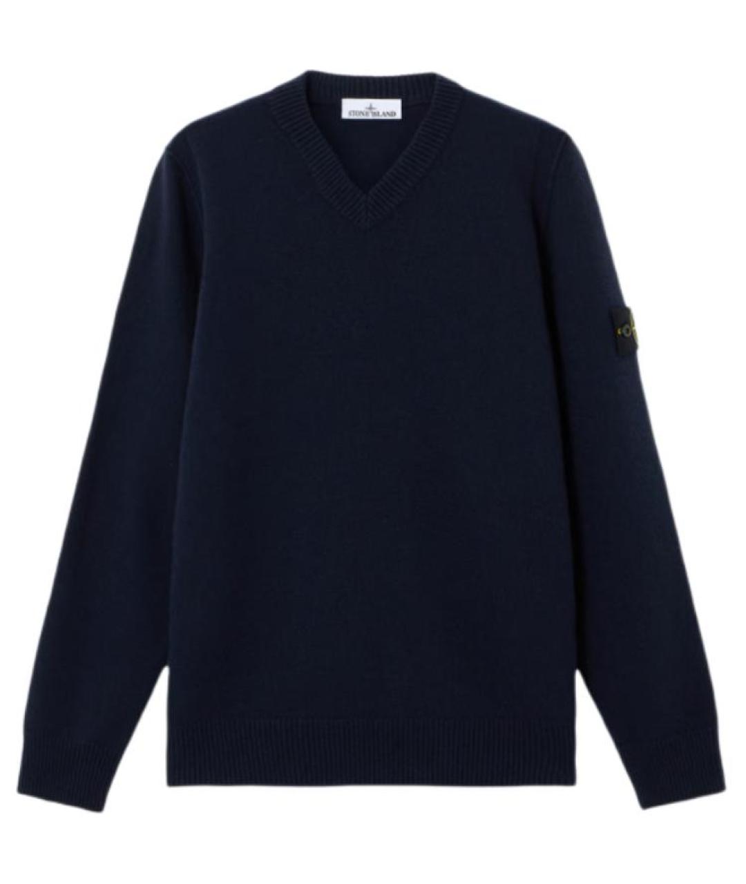 STONE ISLAND Темно-синий джемпер / свитер, фото 1