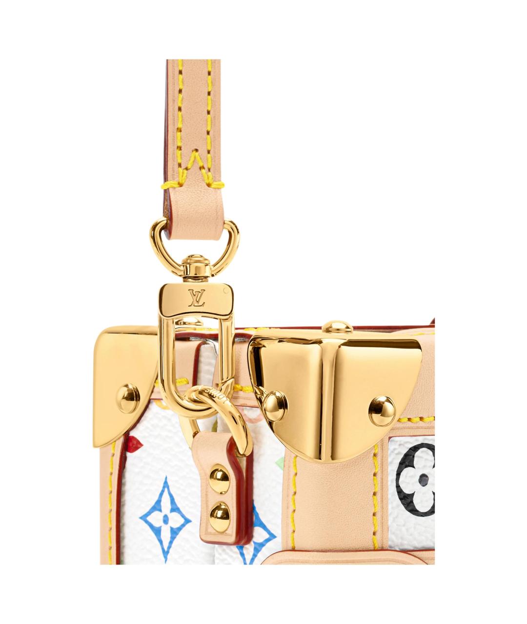 LOUIS VUITTON Белая сумка через плечо, фото 5