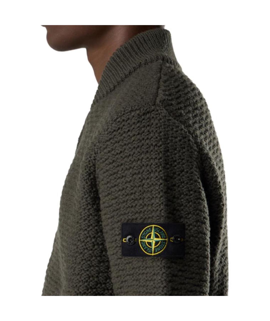 STONE ISLAND Зеленый кардиган, фото 5