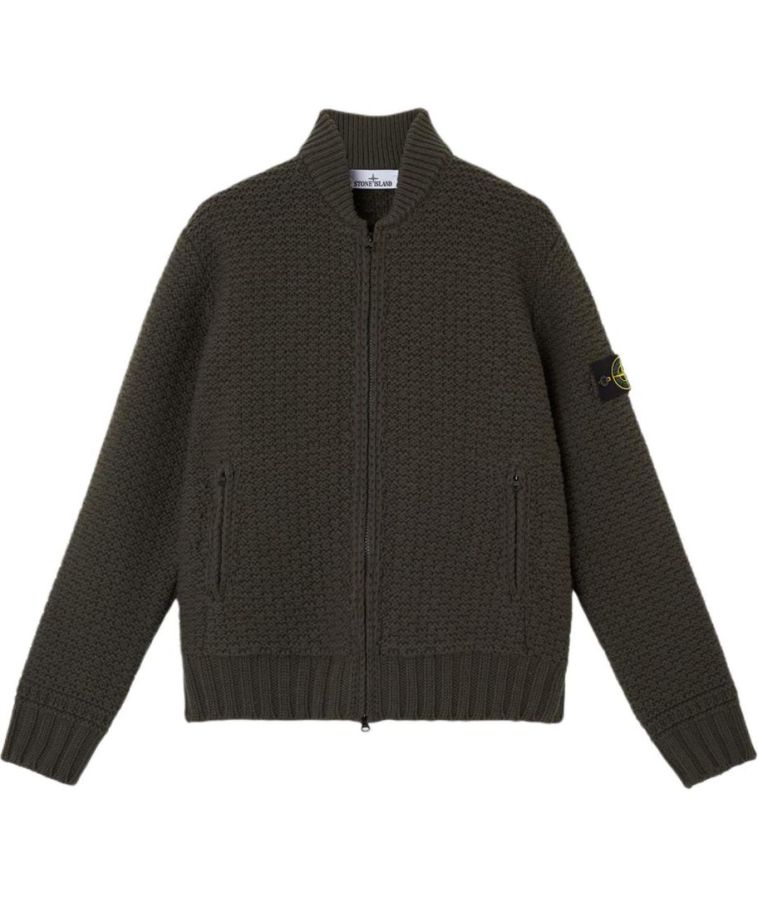 STONE ISLAND Зеленый кардиган, фото 1