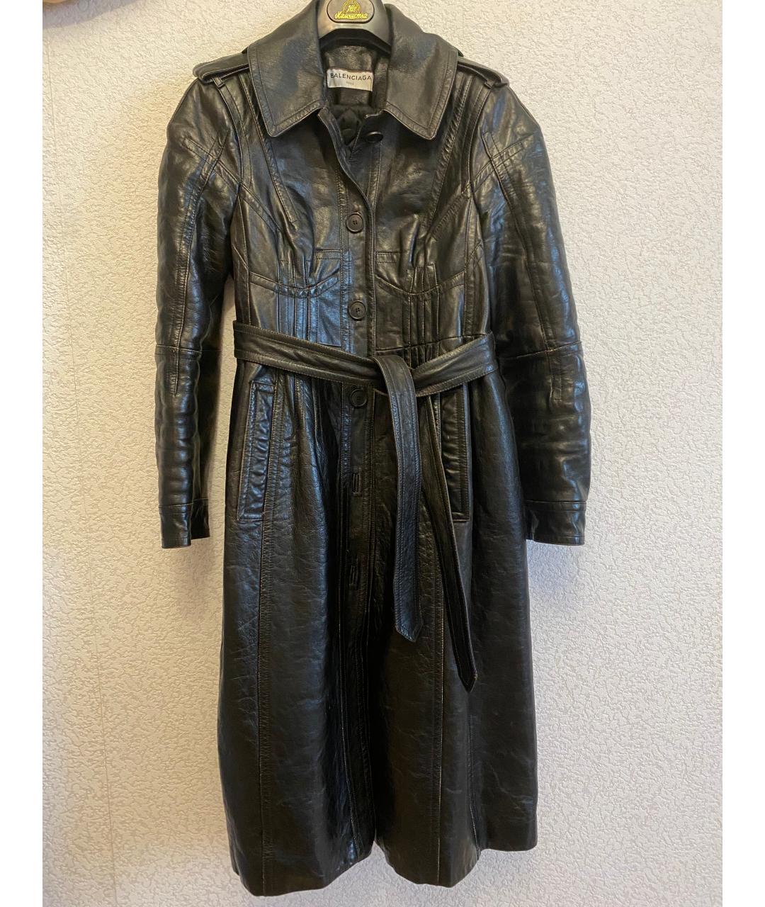 BALENCIAGA Черная кожаная куртка, фото 6