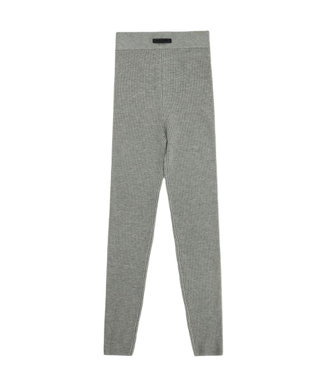FEAR OF GOD ESSENTIALS Серые прямые брюки, фото 1