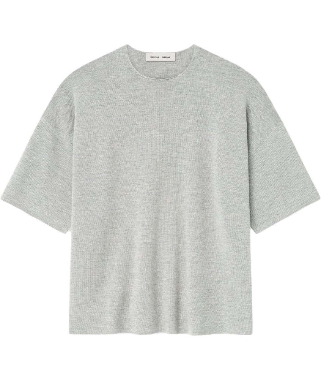 FEAR OF GOD ESSENTIALS Серая футболка, фото 1