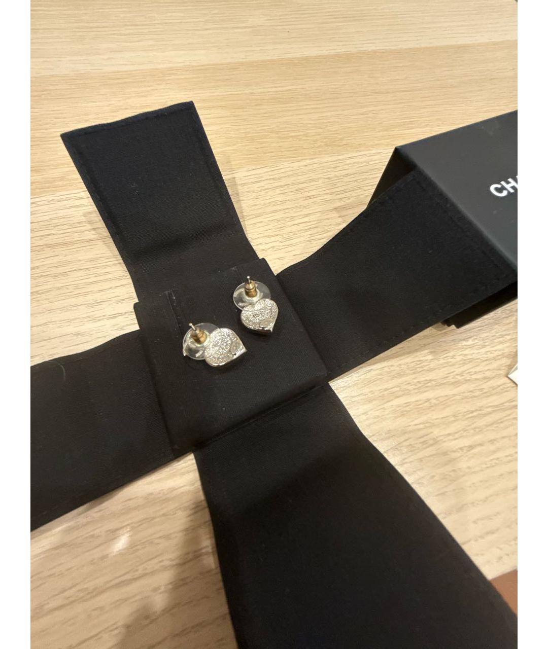 CHANEL Серебряные серьги, фото 2