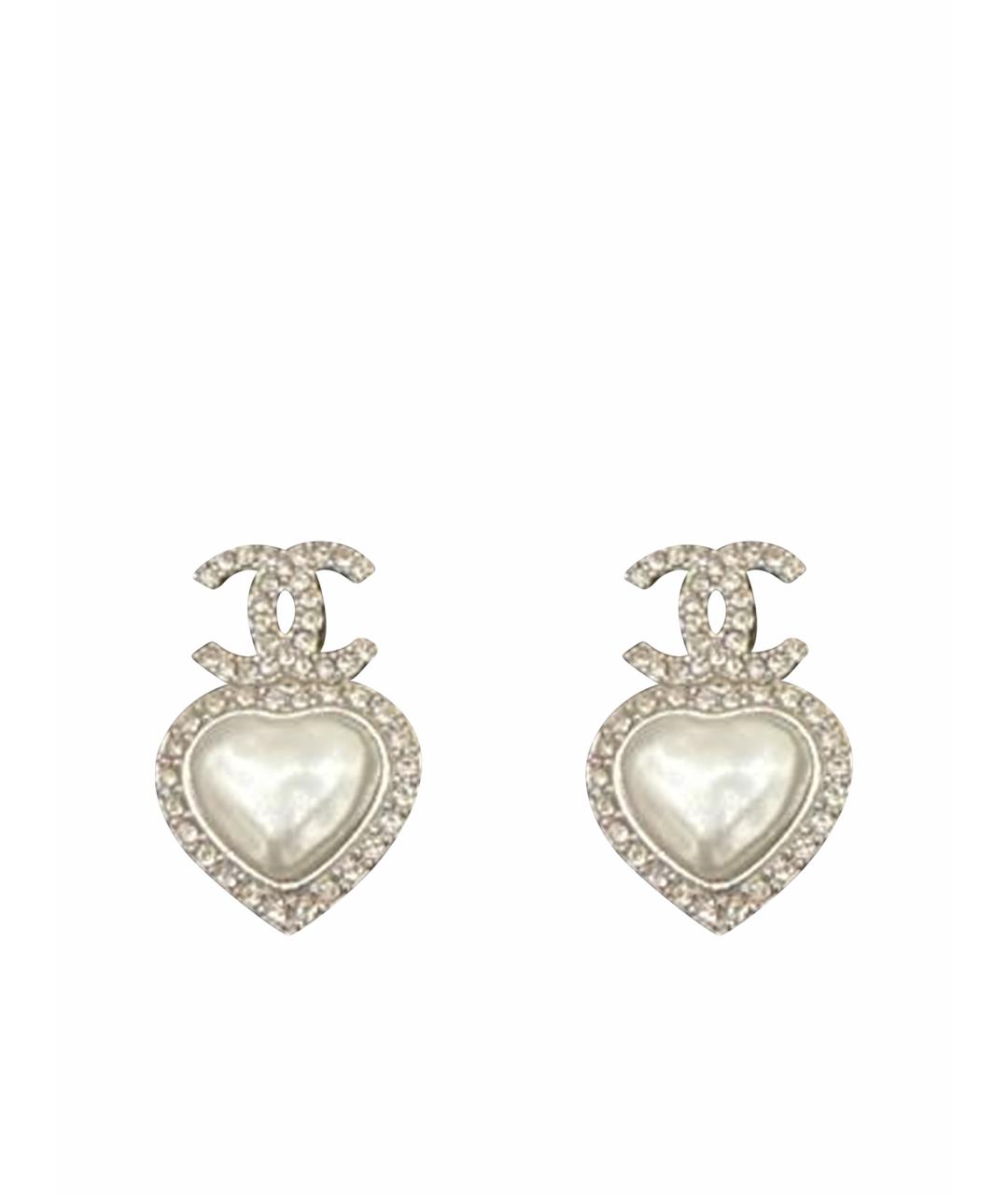 CHANEL Серебряные серьги, фото 1
