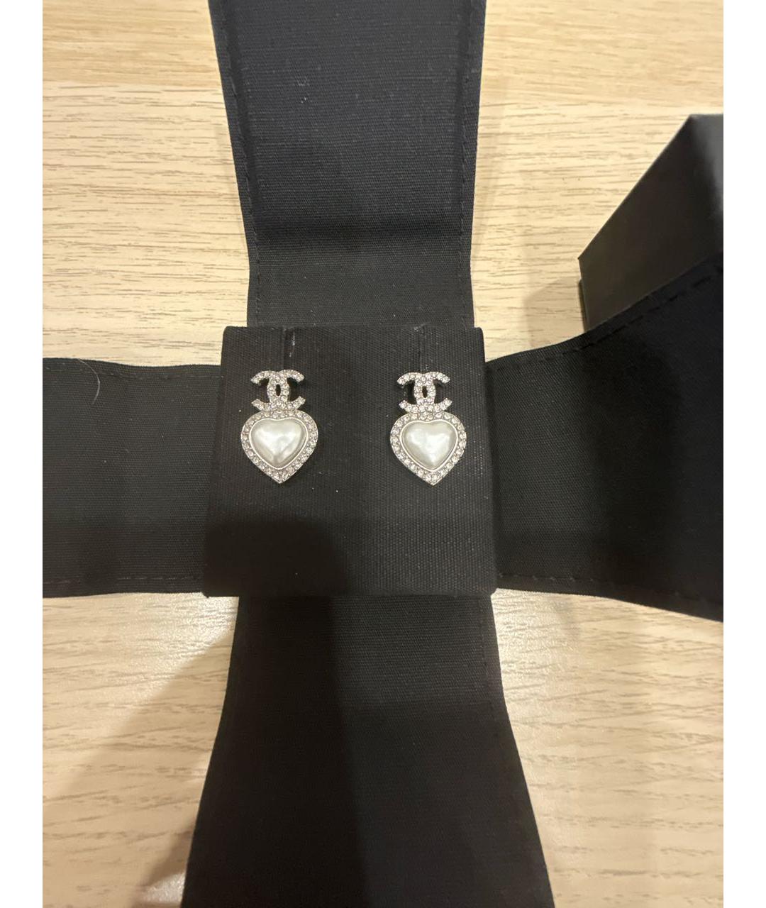 CHANEL Серебряные серьги, фото 5