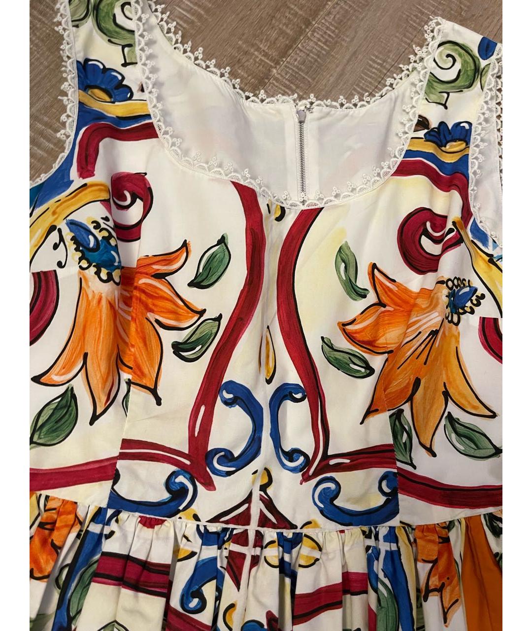 DOLCE&GABBANA Мульти хлопковый сарафан, фото 2