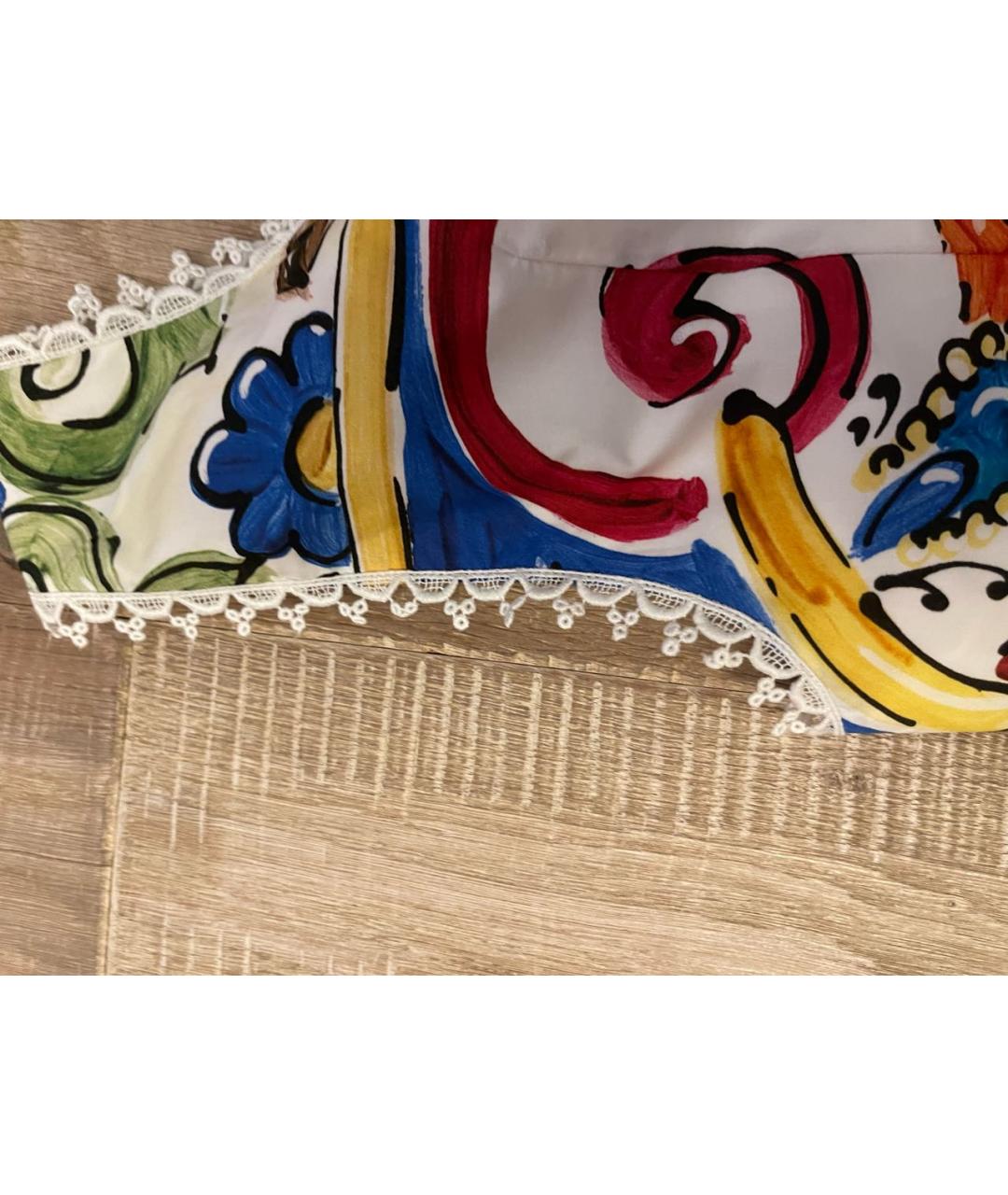 DOLCE&GABBANA Мульти хлопковый сарафан, фото 4