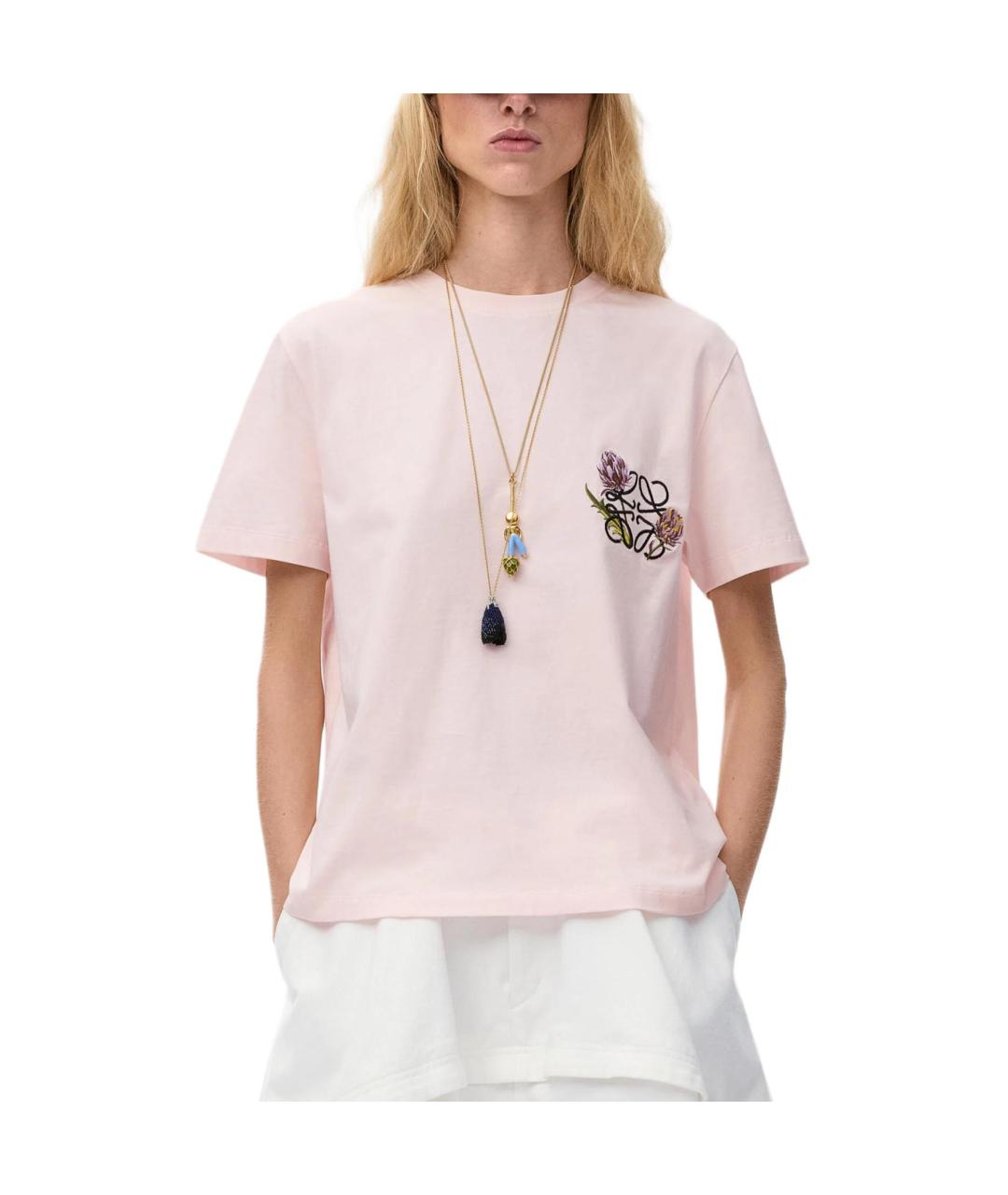 LOEWE Розовая футболка, фото 2