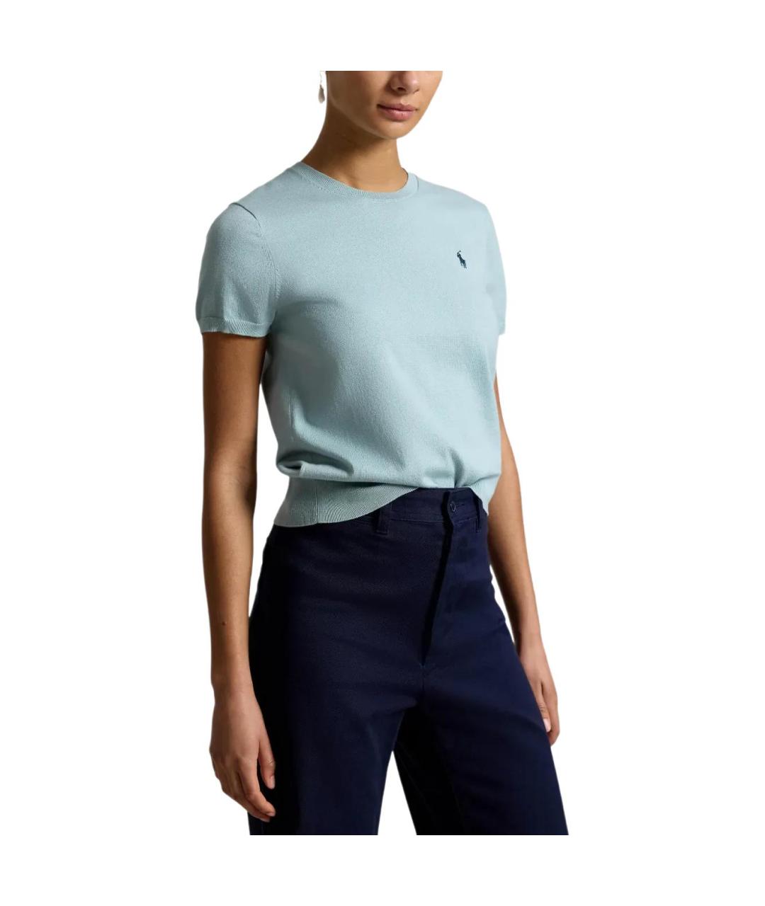 POLO RALPH LAUREN Голубой джемпер / свитер, фото 4