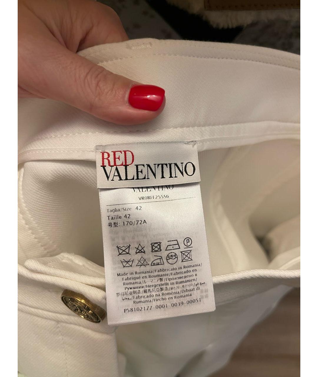 RED VALENTINO Белые шорты, фото 5