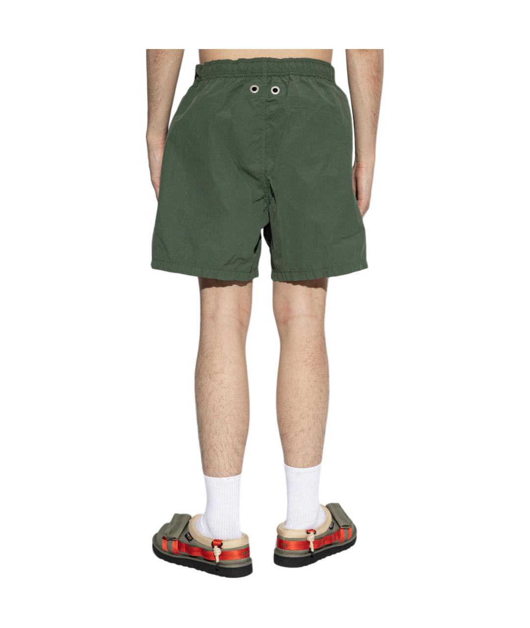 STONE ISLAND Зеленые шорты, фото 4