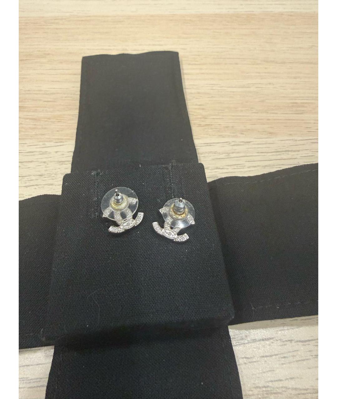 CHANEL Серебряные серьги, фото 2
