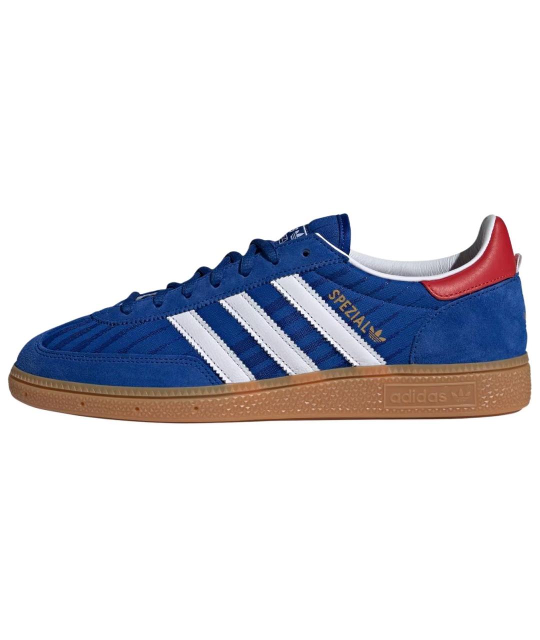 ADIDAS Синие кожаные низкие кроссовки / кеды, фото 2
