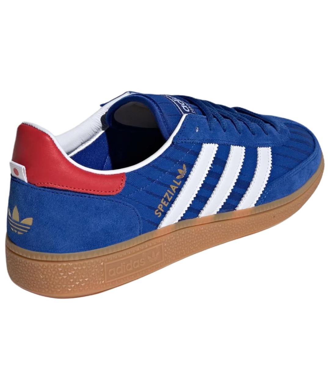 ADIDAS Синие кожаные низкие кроссовки / кеды, фото 5