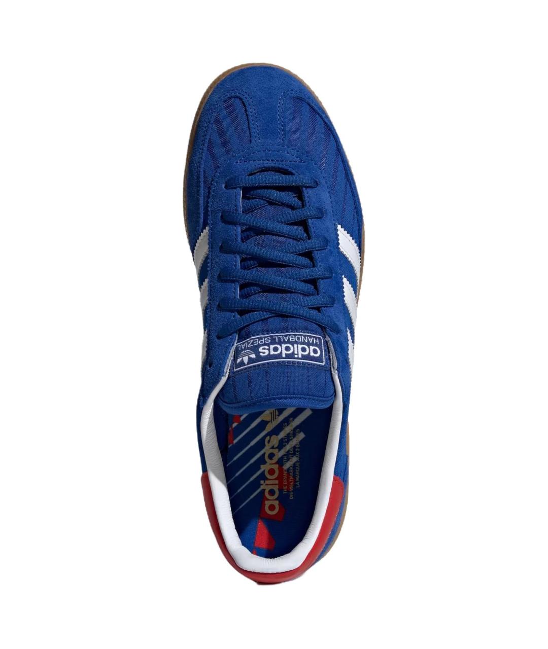ADIDAS Синие кожаные низкие кроссовки / кеды, фото 4