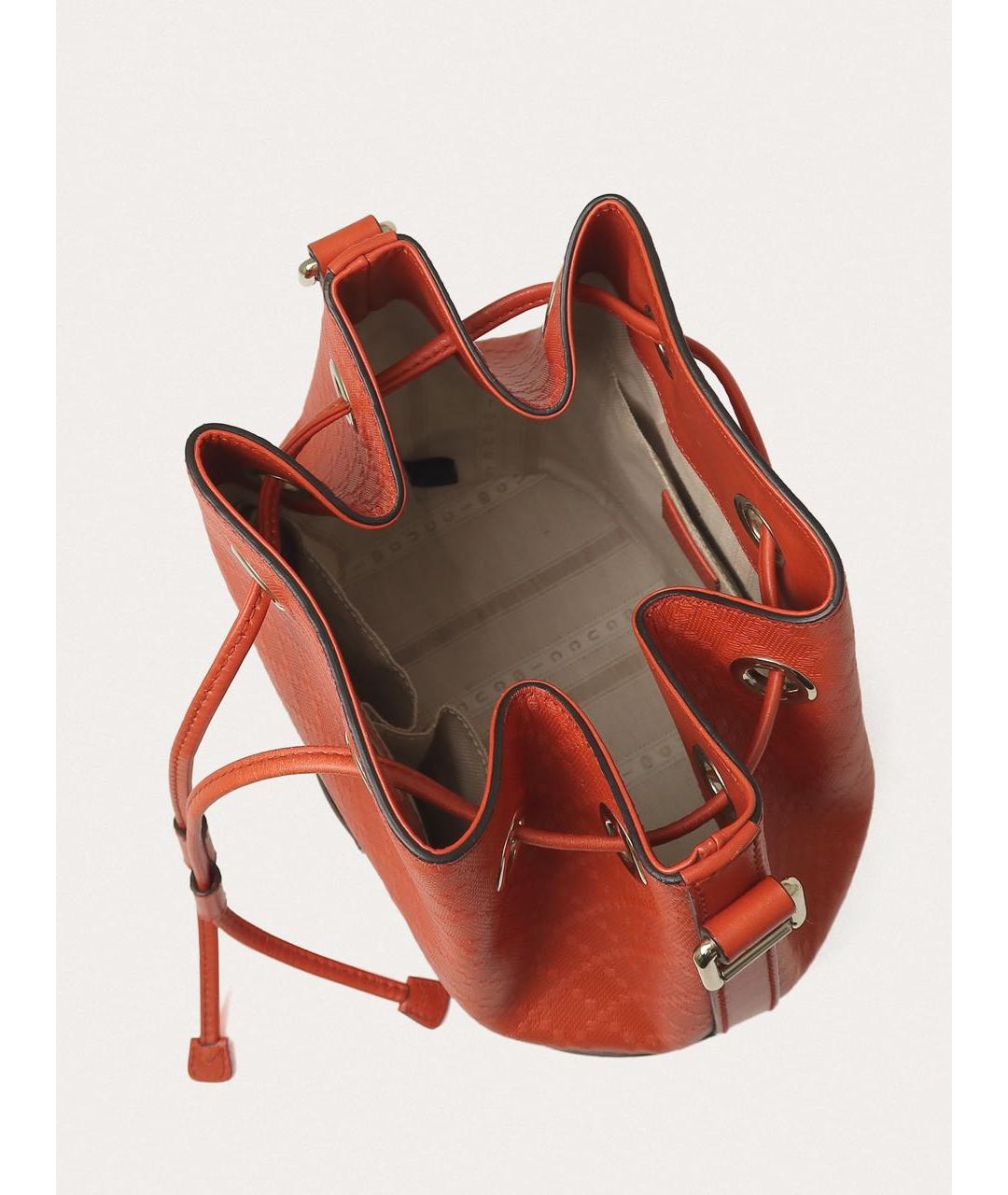 GUCCI Оранжевая кожаная сумка через плечо, фото 4
