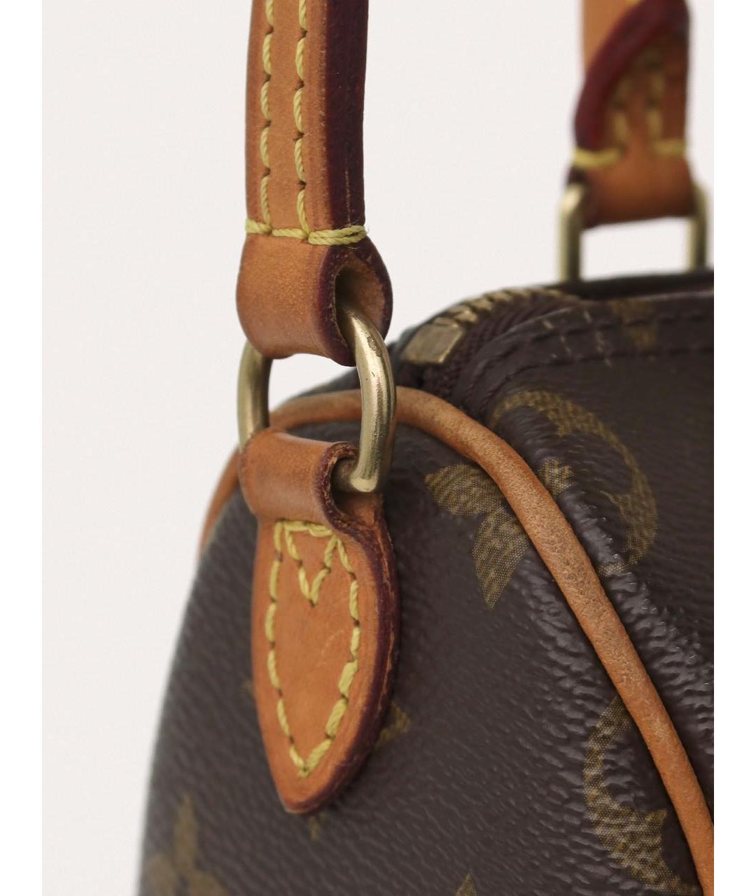 LOUIS VUITTON Коричневая сумка с короткими ручками, фото 7