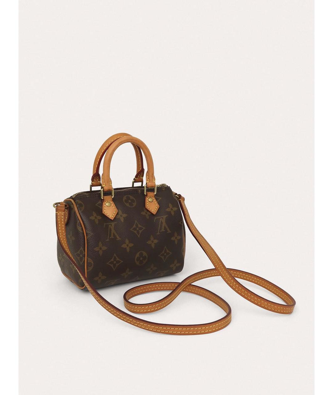 LOUIS VUITTON Коричневая сумка с короткими ручками, фото 3