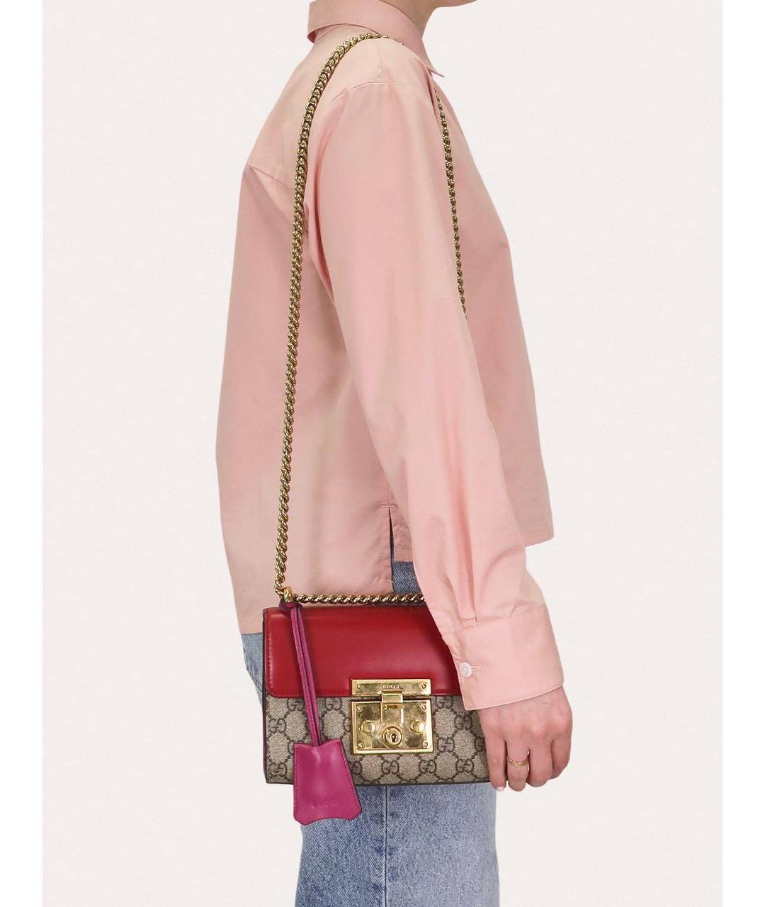 GUCCI Красная сумка через плечо, фото 8