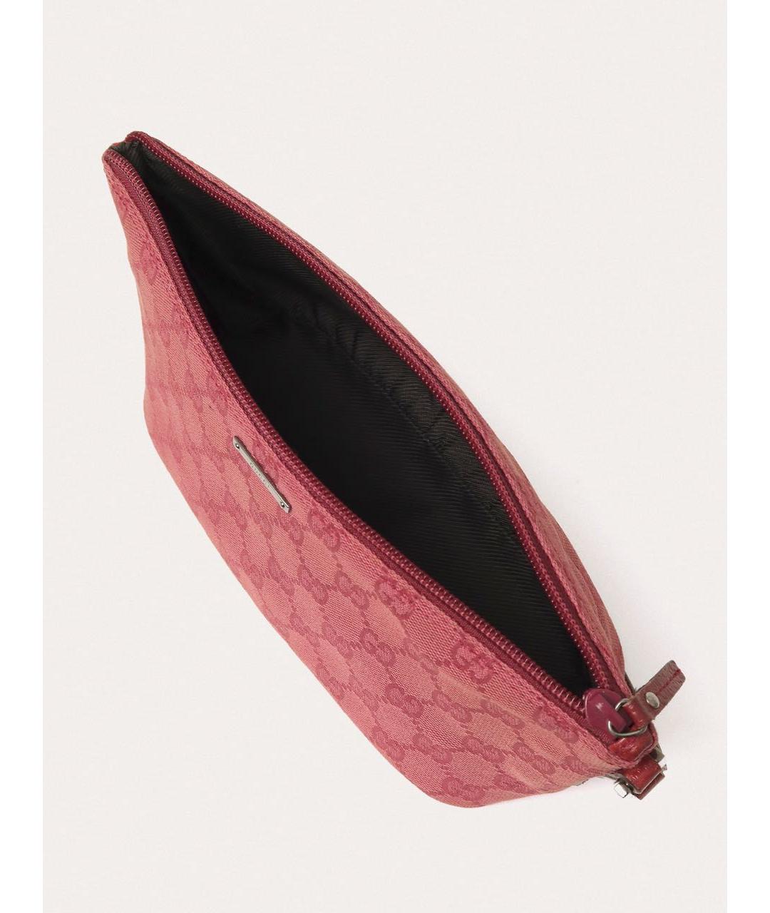 GUCCI Розовая тканевая сумка с короткими ручками, фото 4