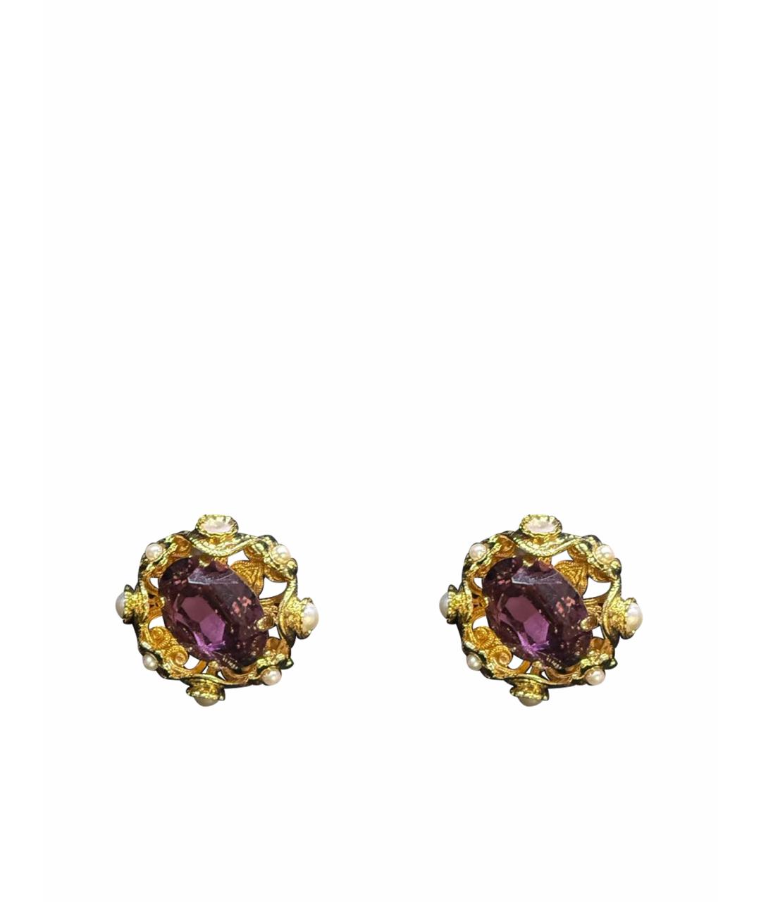 DOLCE&GABBANA Золотые клипсы, фото 1