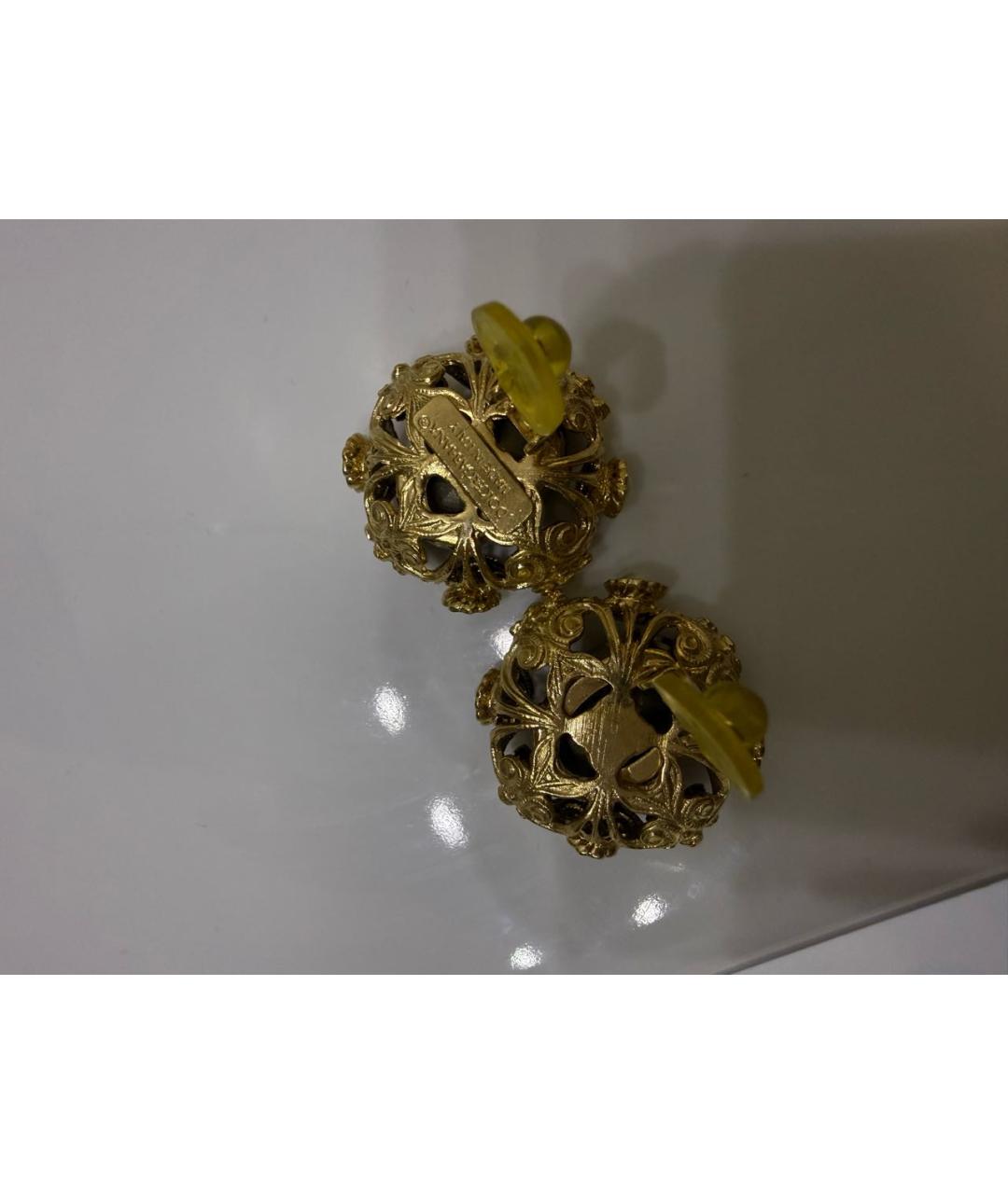 DOLCE&GABBANA Золотые клипсы, фото 3