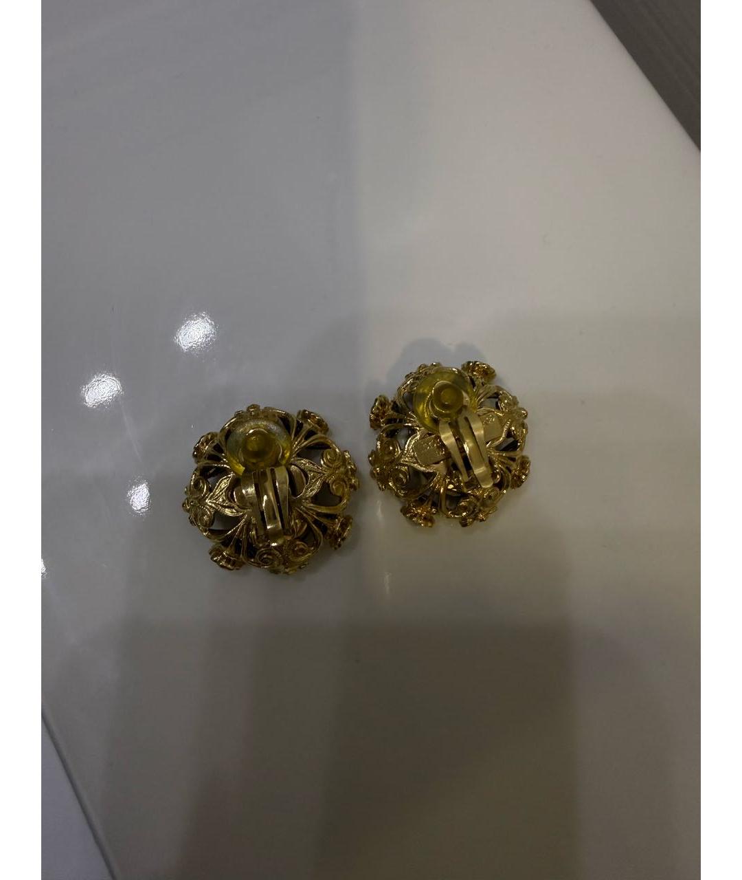 DOLCE&GABBANA Золотые клипсы, фото 2