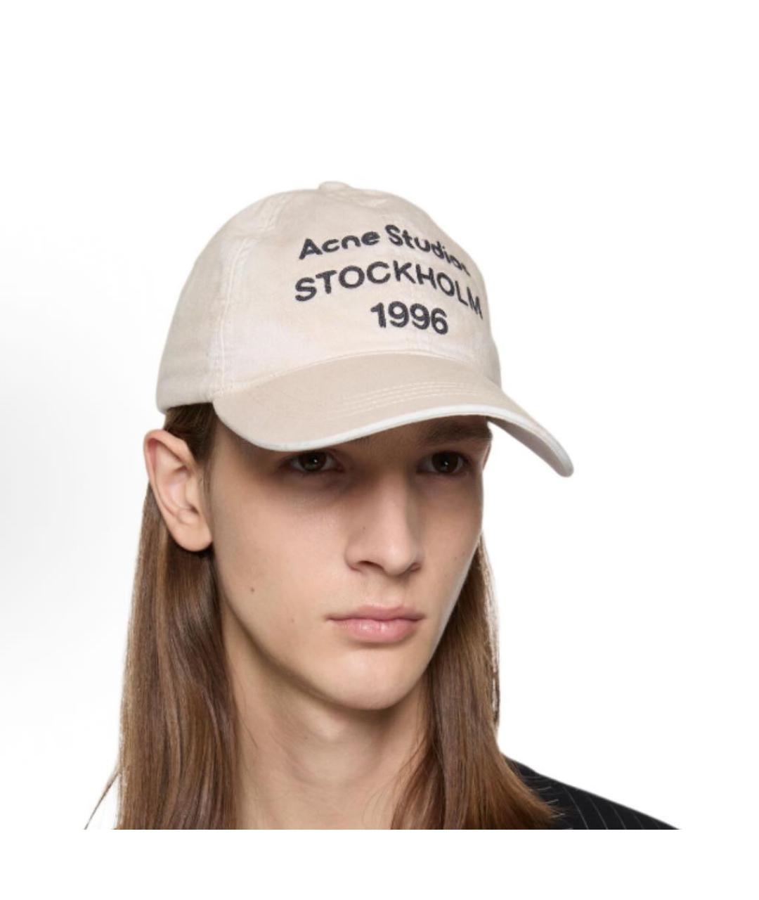 ACNE STUDIOS Белая хлопковая кепка, фото 3