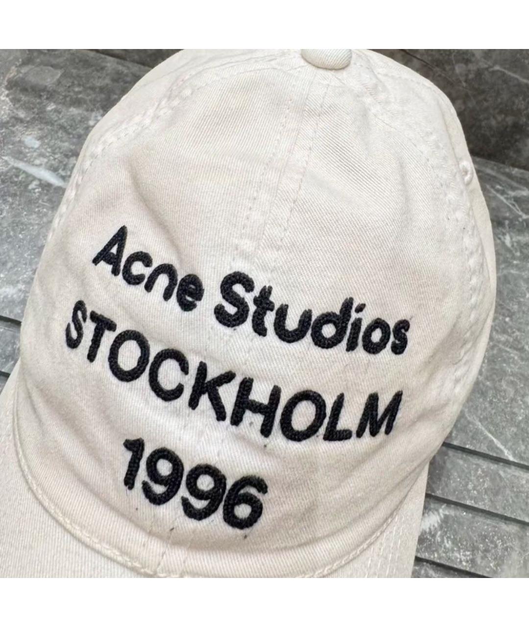 ACNE STUDIOS Белая хлопковая кепка, фото 7