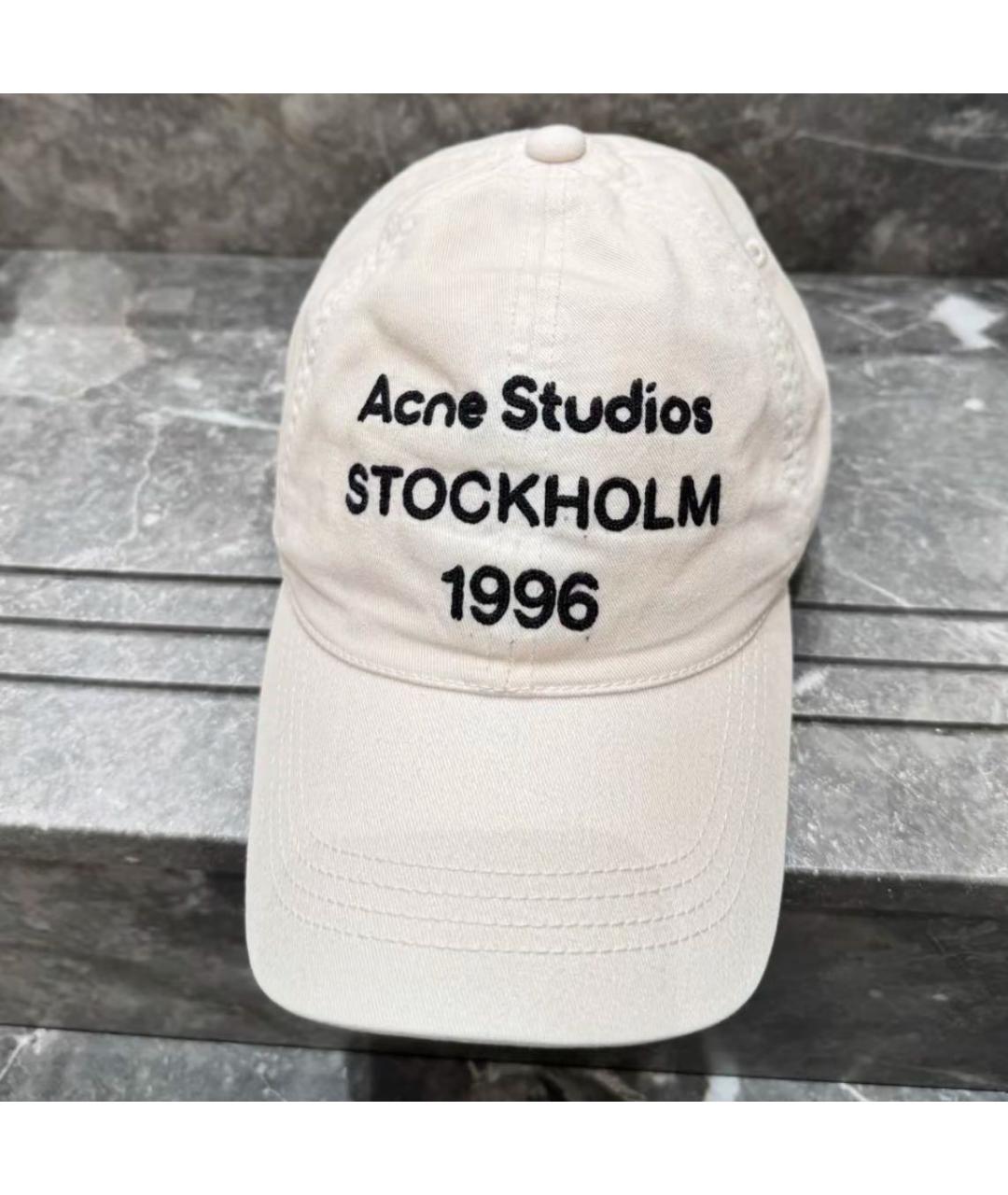 ACNE STUDIOS Белая хлопковая кепка, фото 6