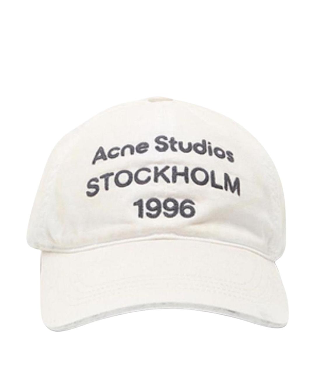 ACNE STUDIOS Белая хлопковая кепка, фото 1