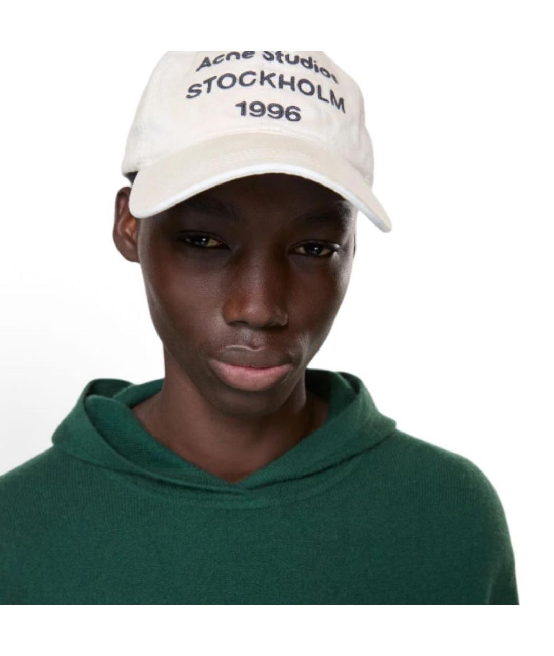 ACNE STUDIOS Белая хлопковая кепка, фото 4