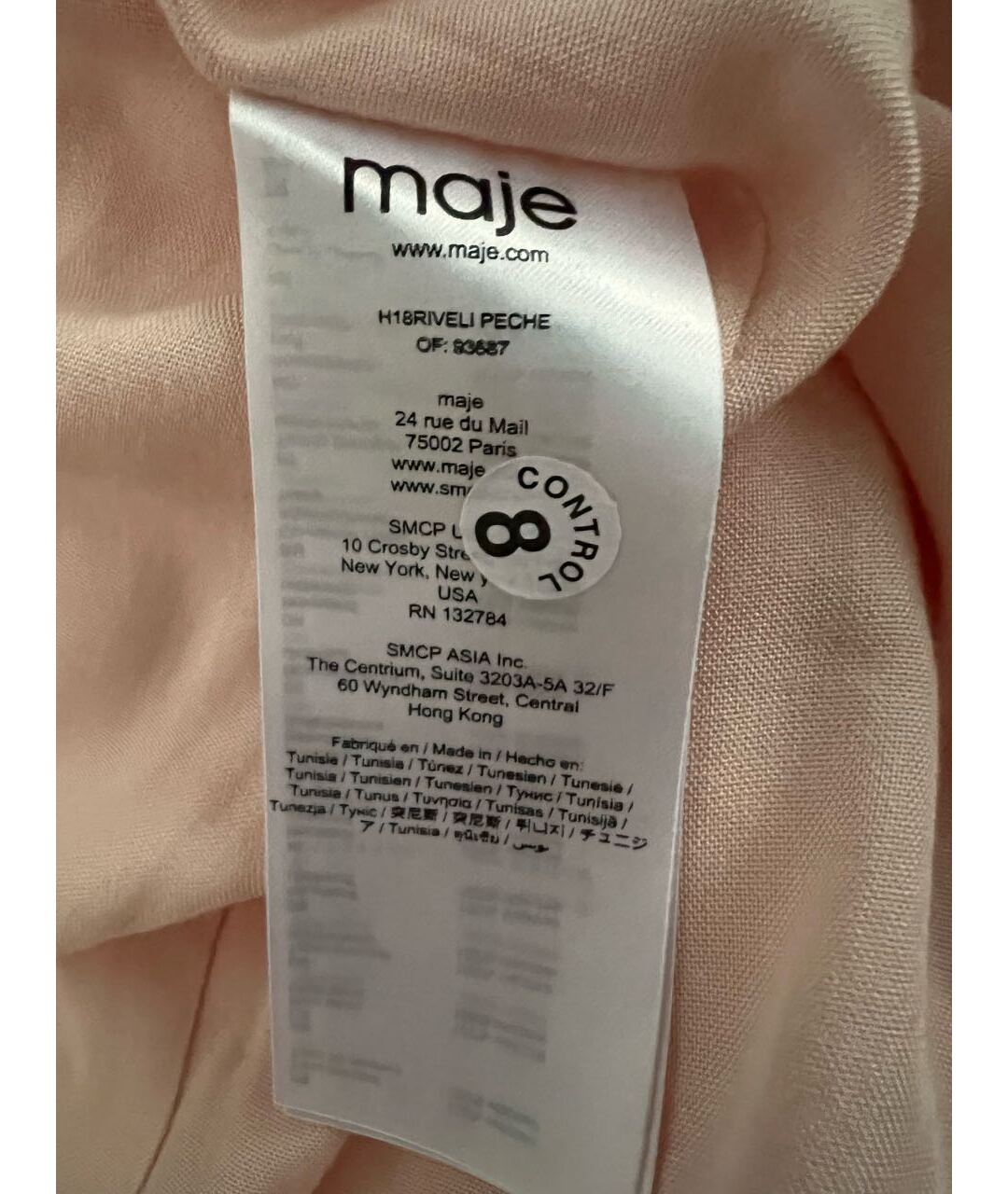 MAJE Розовое вискозное повседневное платье, фото 7