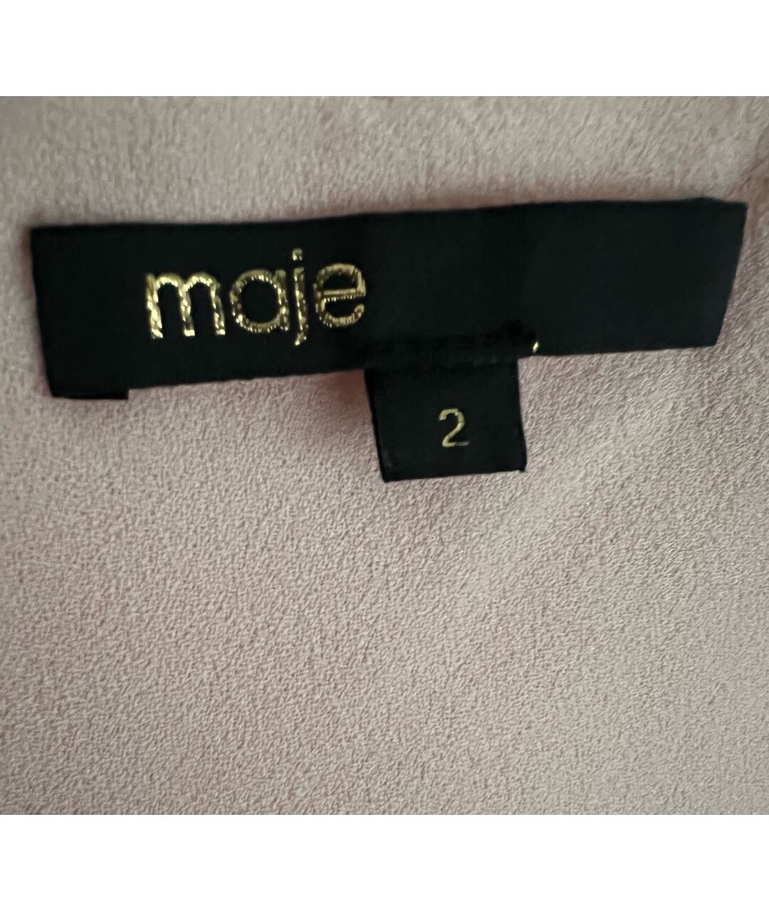 MAJE Розовое вискозное повседневное платье, фото 6