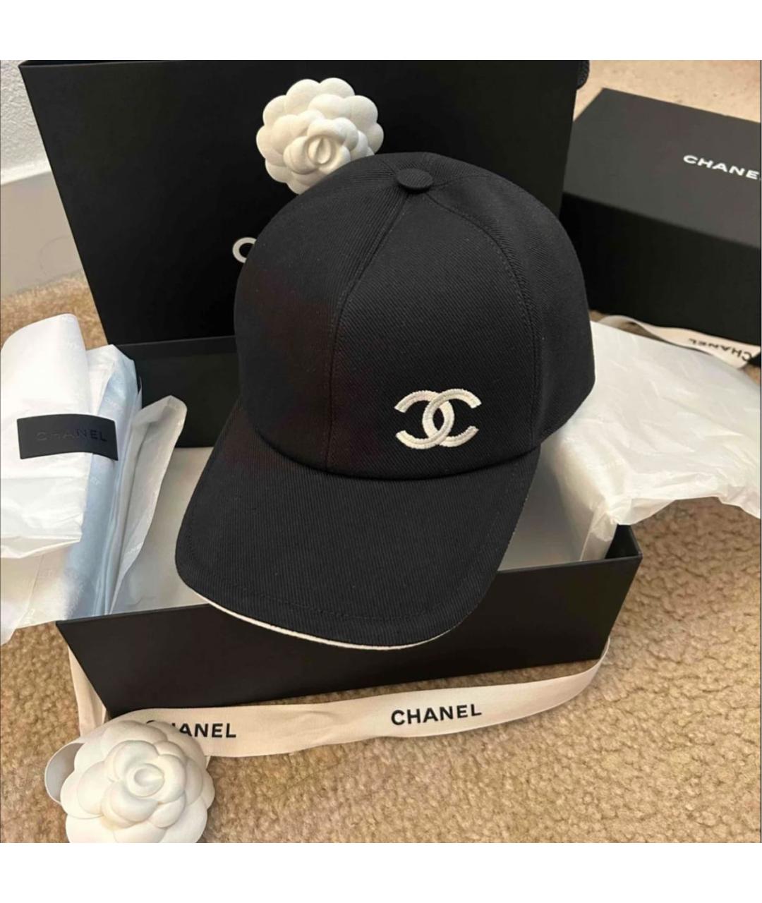 CHANEL Черная кепка, фото 6