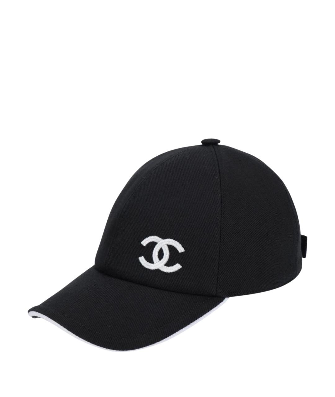 CHANEL Черная кепка, фото 1