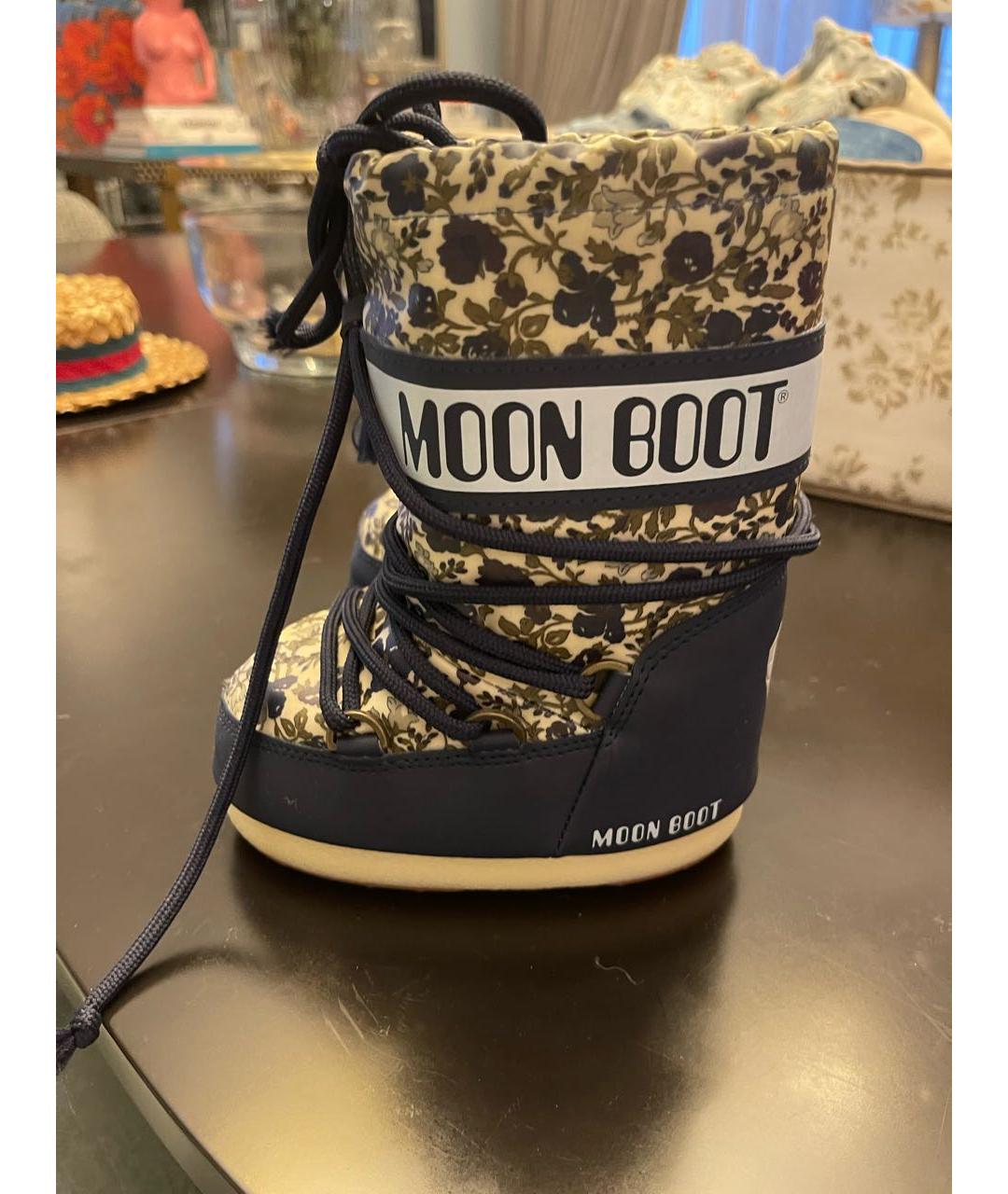 MOON BOOT Синие сапоги, фото 6