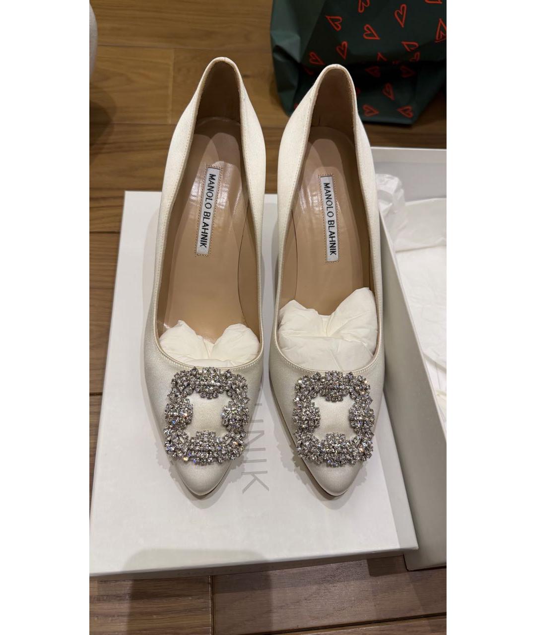 MANOLO BLAHNIK Белые туфли, фото 2