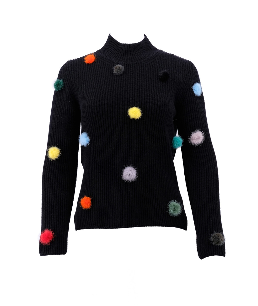 FENDI Черный кашемировый джемпер / свитер, фото 1