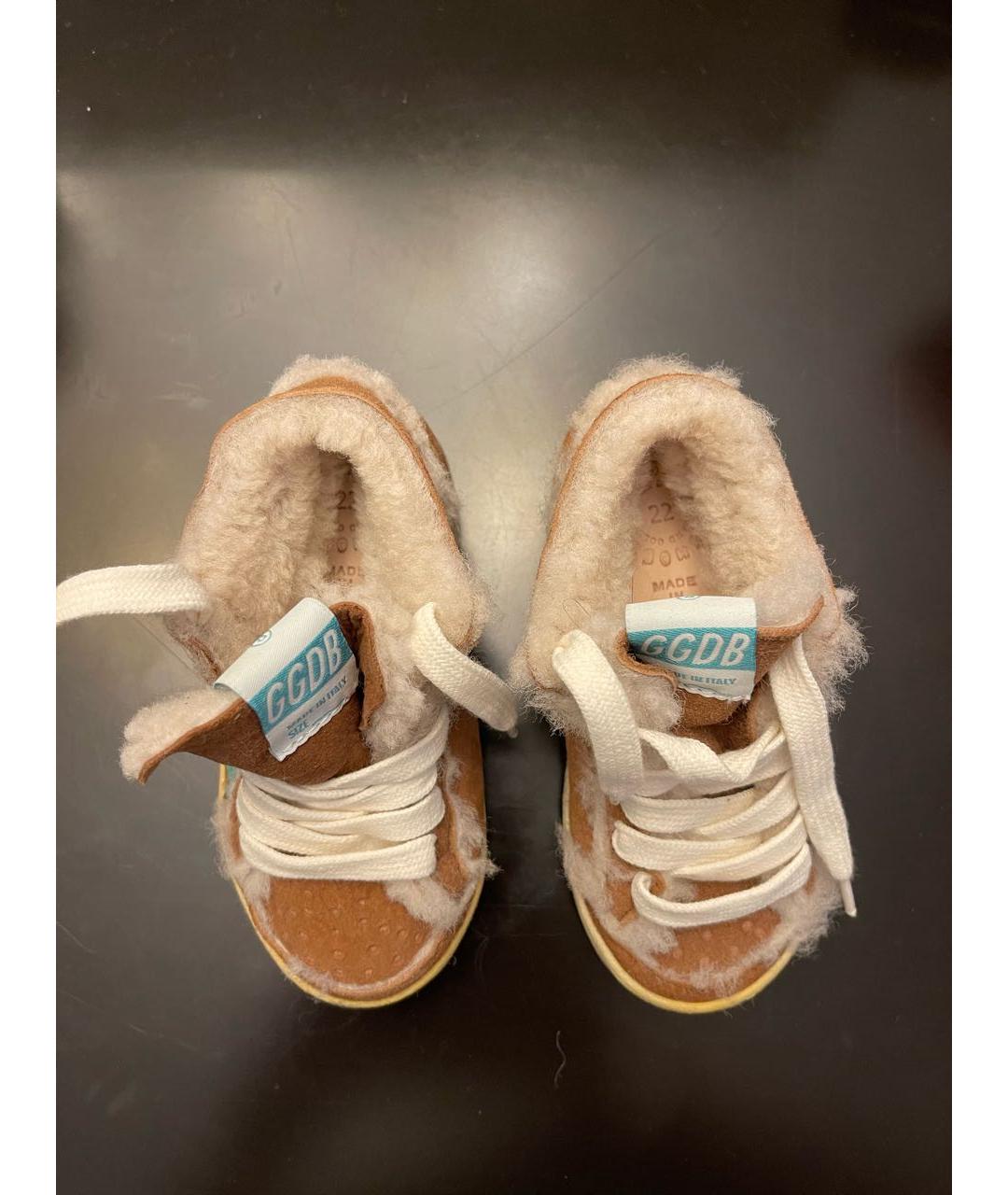 GOLDEN GOOSE DELUXE BRAND Коричневые замшевые кеды, фото 3