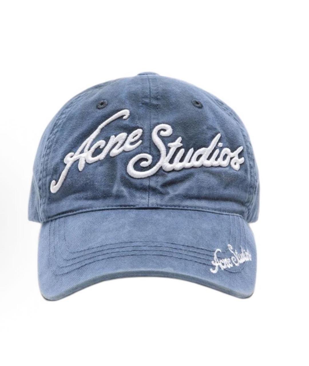 ACNE STUDIOS Синяя хлопковая кепка, фото 6