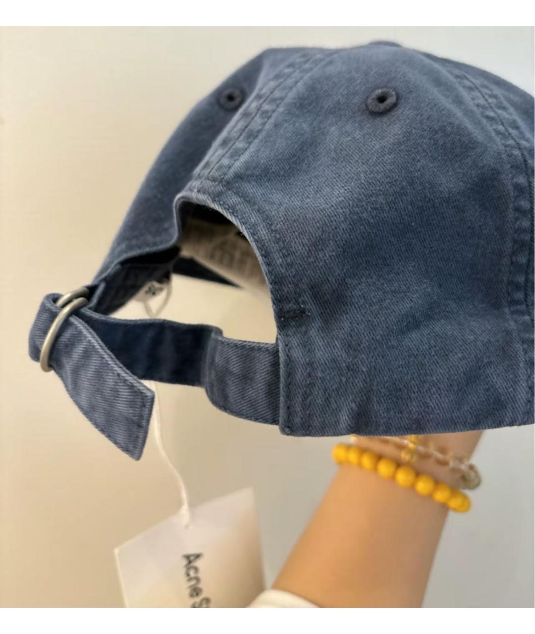 ACNE STUDIOS Синяя хлопковая кепка, фото 5