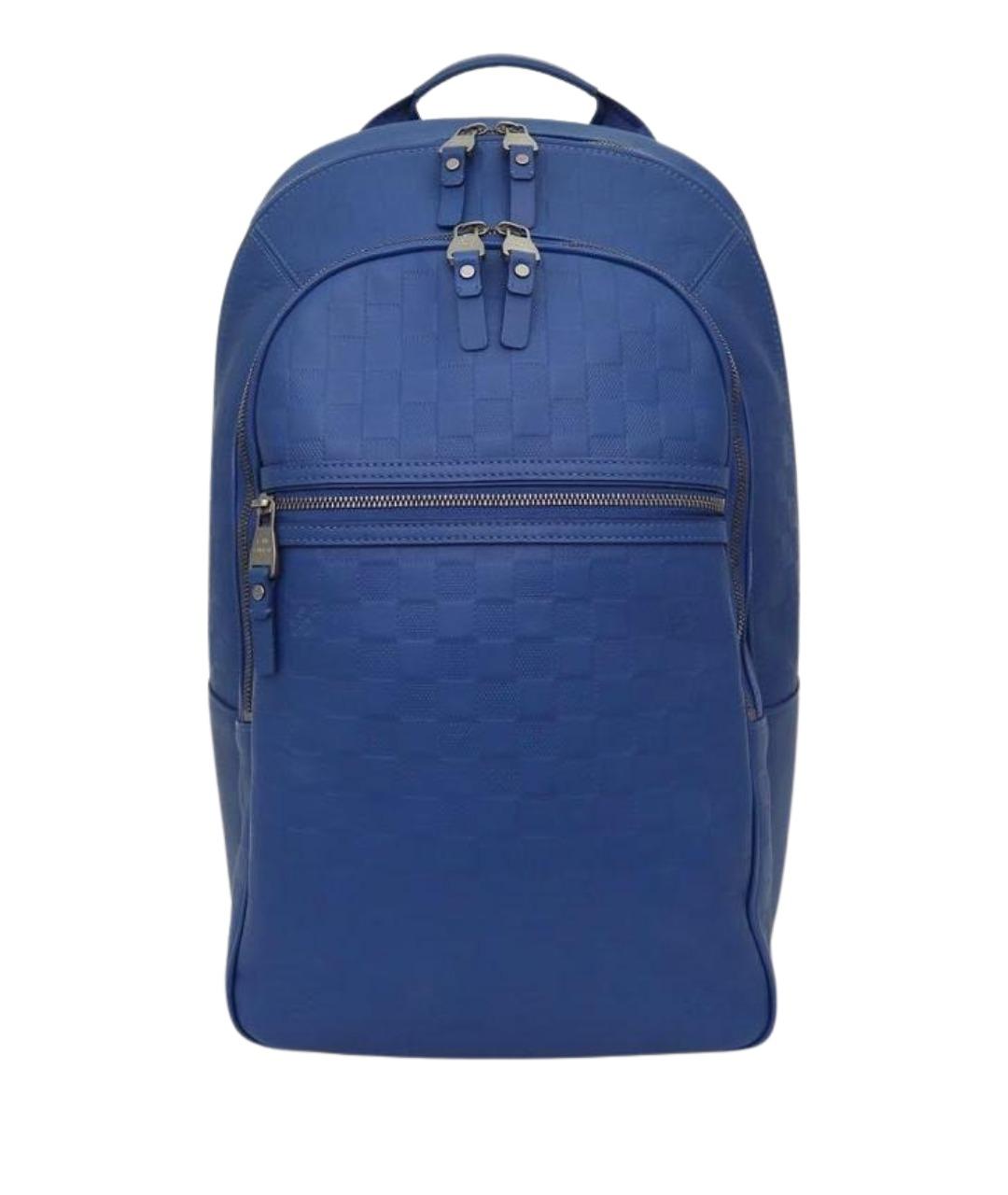 LOUIS VUITTON Синий кожаный рюкзак, фото 1