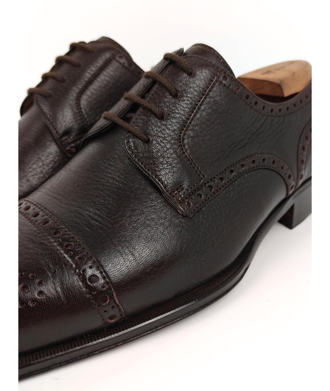 BALLY Коричневые кожаные туфли, фото 9